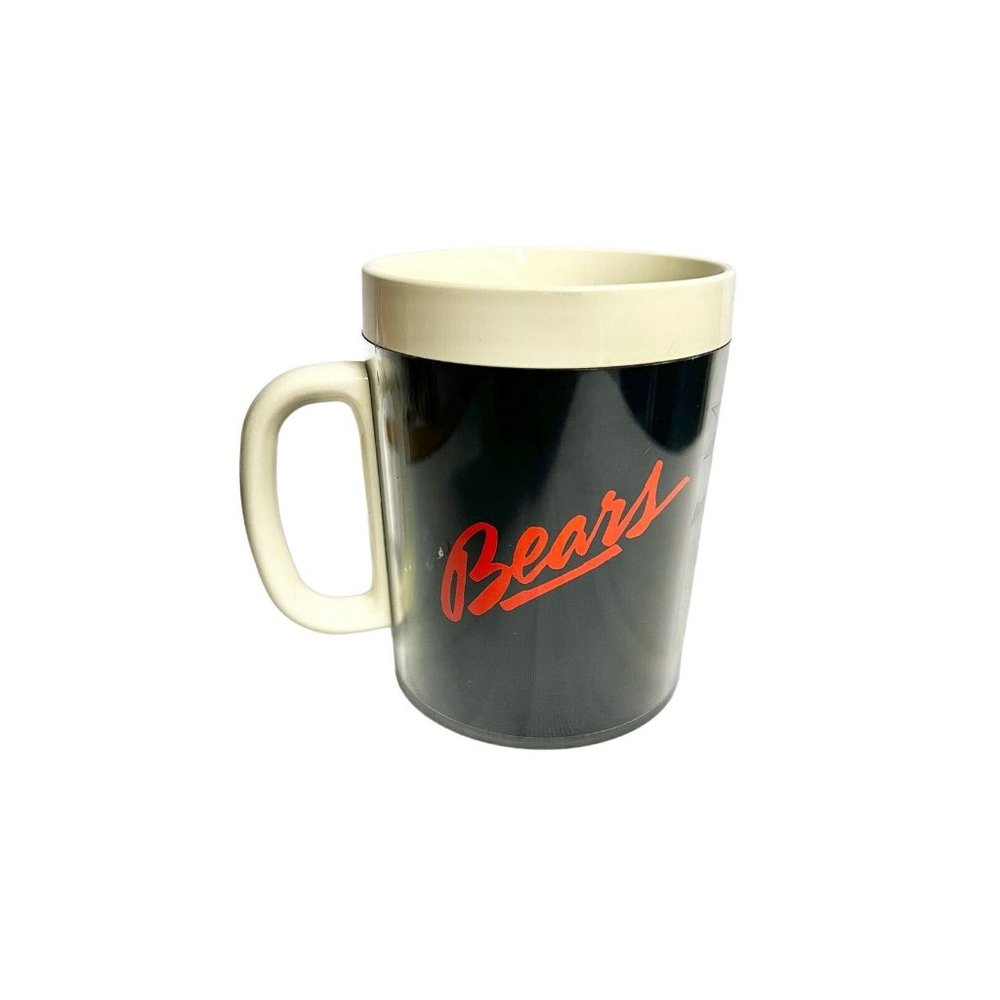 CHICAGO BEARS 1986 Superbowl XX World Champs Thermo Serv Mug NFL Football